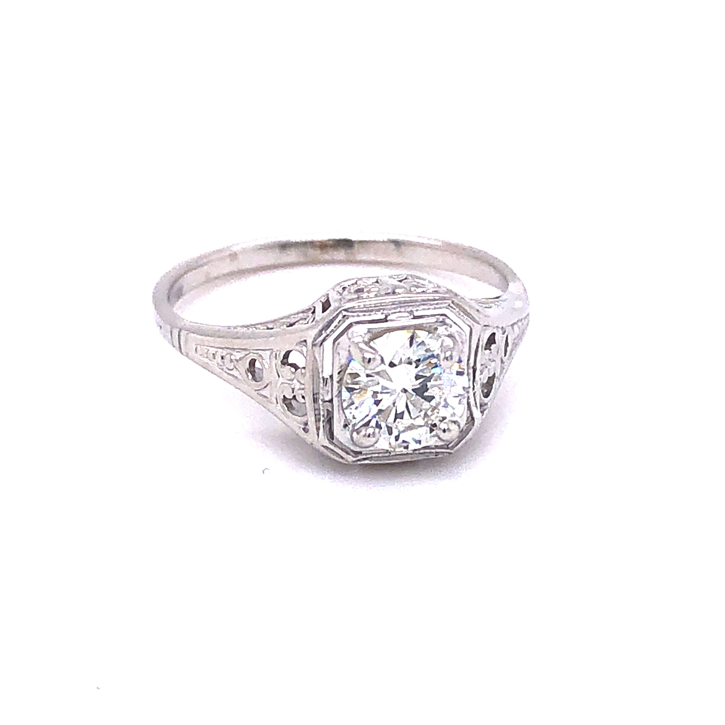 .76ct Vintage Filigree Ring